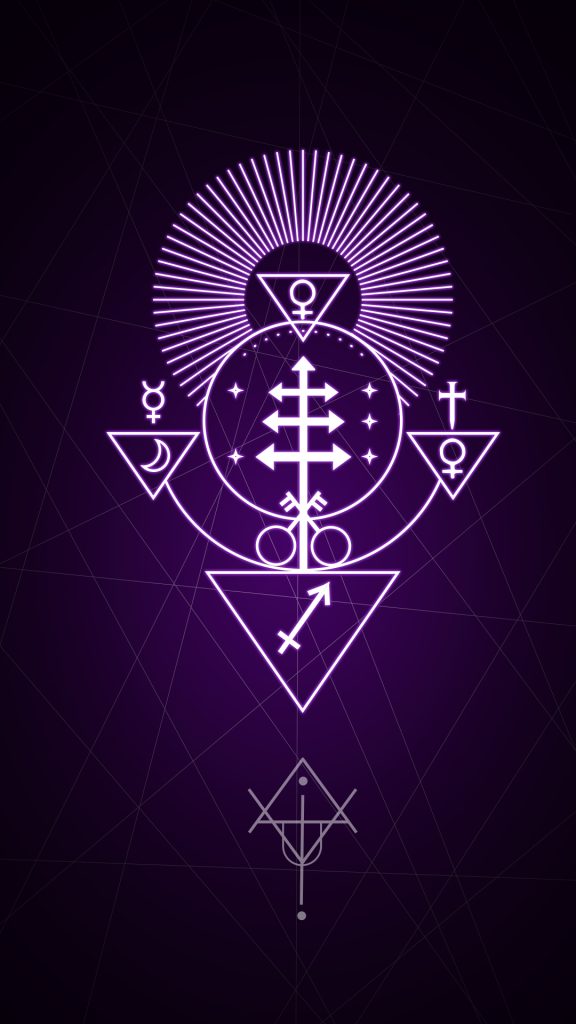 Violet, Dagger symbol, dagger, sword symbol, keys symbol, keys, The Hierophant, Papal Cross, Sagitarius, triangle symbol, libra, moon,2,3, feminine energy,